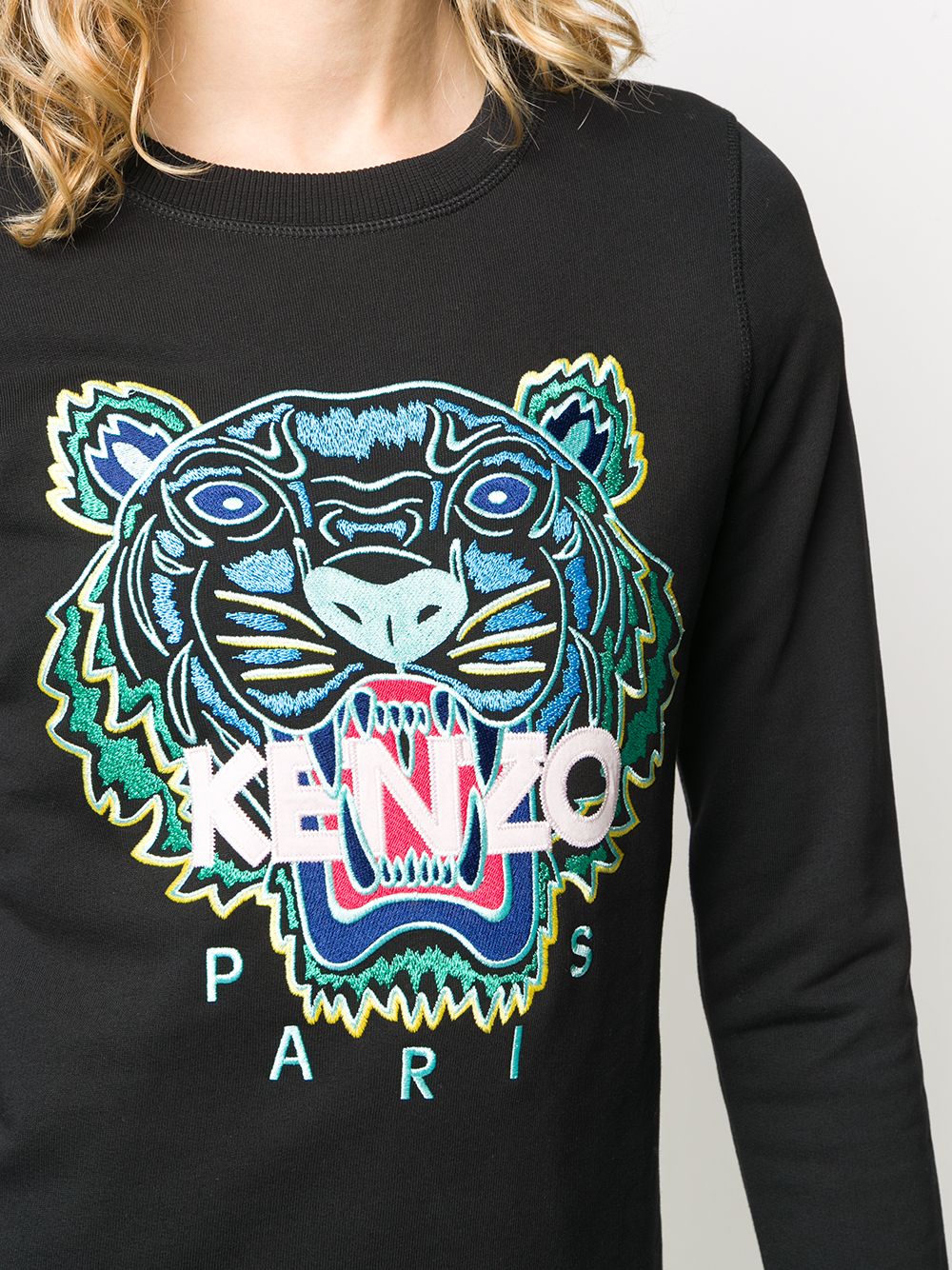 фото Kenzo толстовка с логотипом tiger