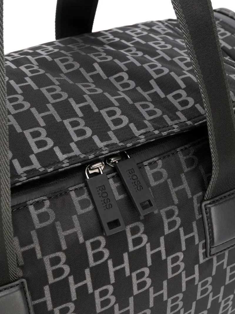 HUGO BOSS PIXEL MONOGRAM PRINT HOLDALL