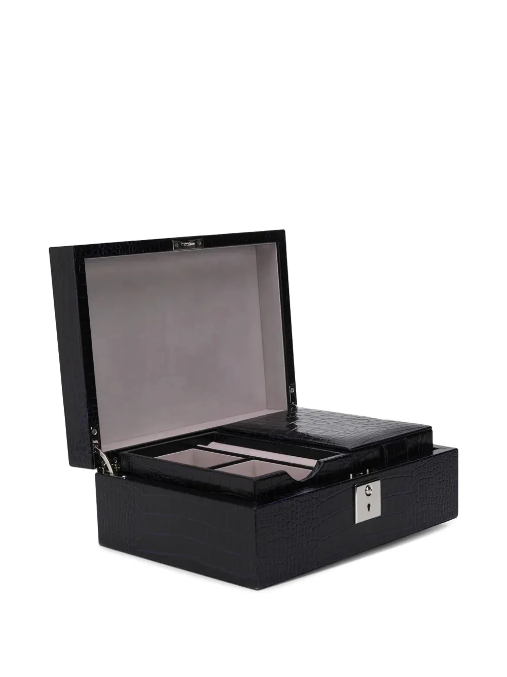  Smythson Mara Jewellery Box - Blue 
