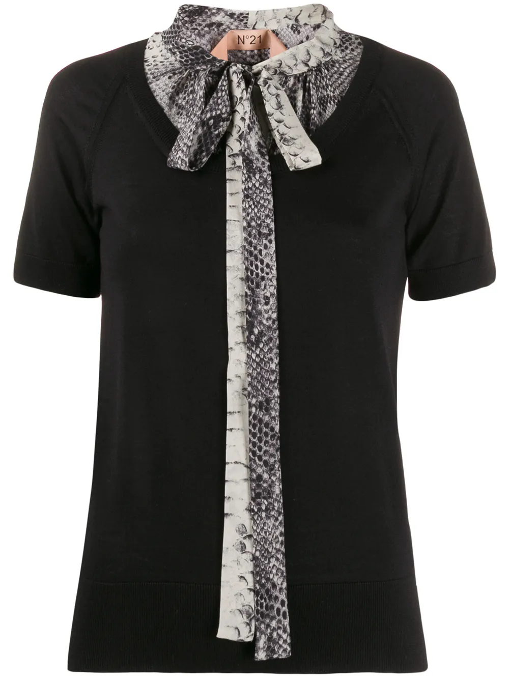 Nº21 Strickoberteil Mit Schleifenkragen JdZH9 zDS53 Nº21 Strickoberteil Mit Schleifenkragen JdZH9 zDS53