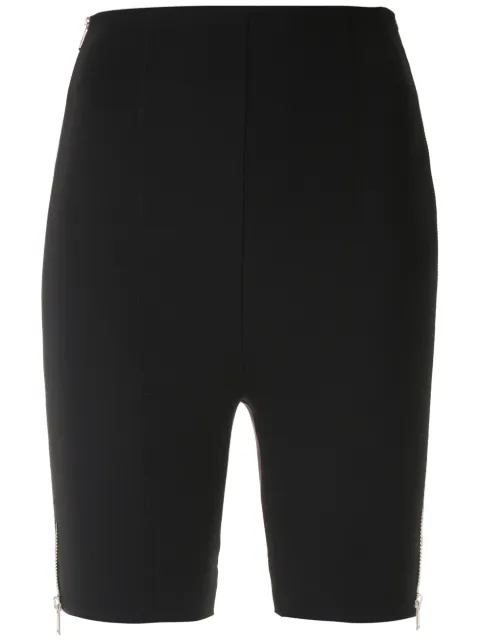 Gloria Coelho shorts biker con cierre