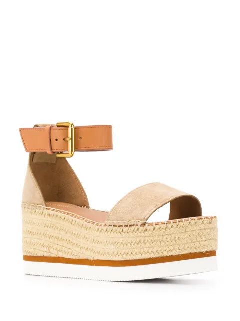 platform jute sandals