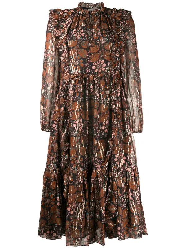 ulla johnson floral dress