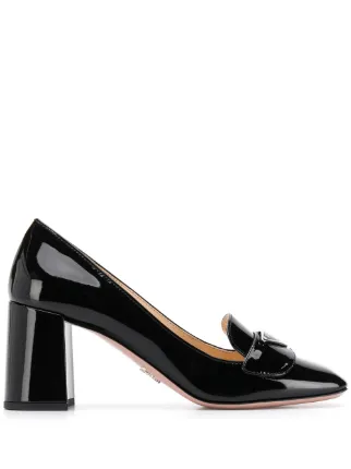 prada logo pumps