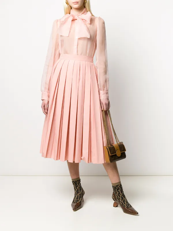 Fendi Pink Pleated Skirt 2025 | www.angloamericancentre.it