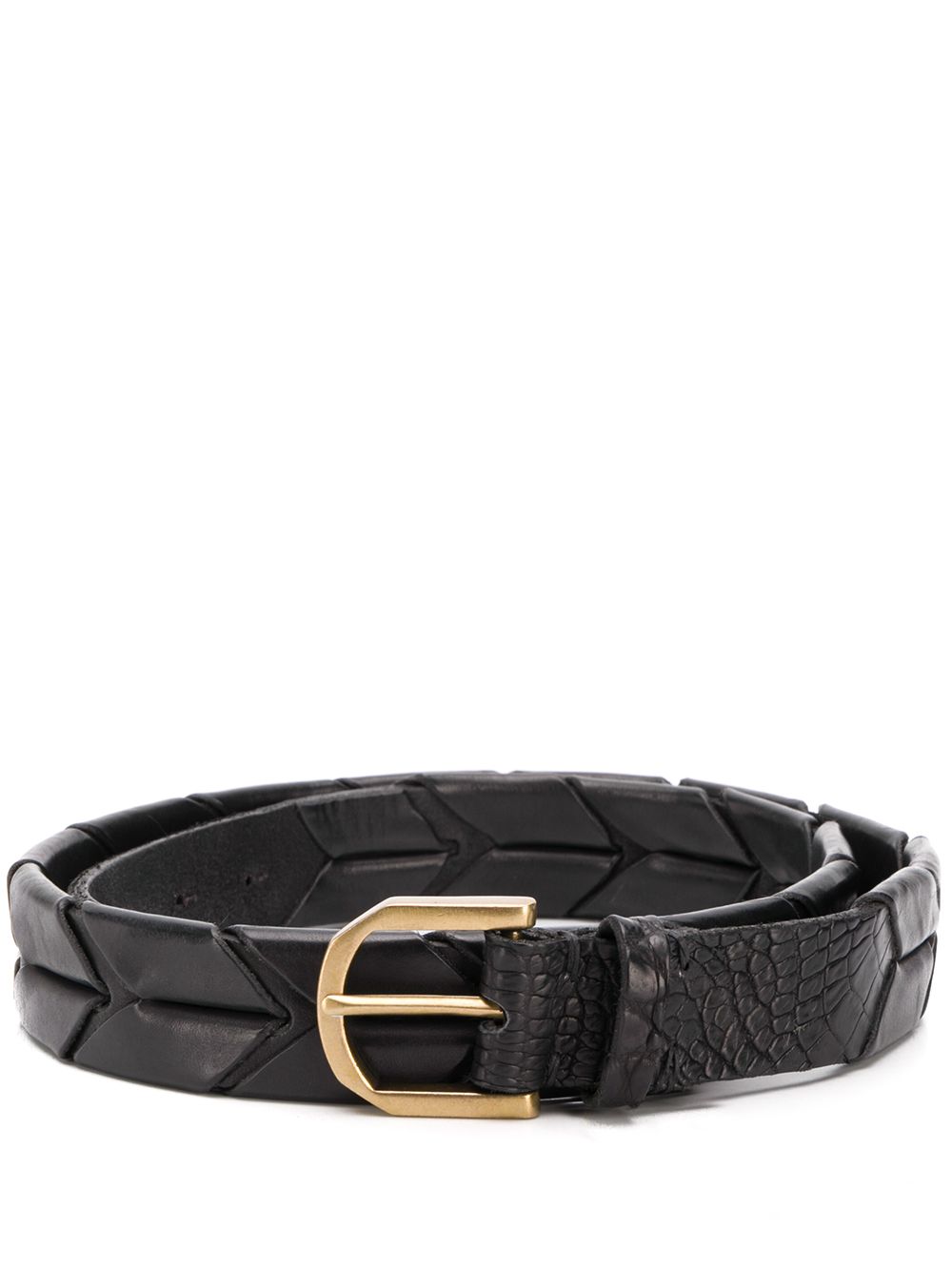 фото Ajmone crocodile effect belt