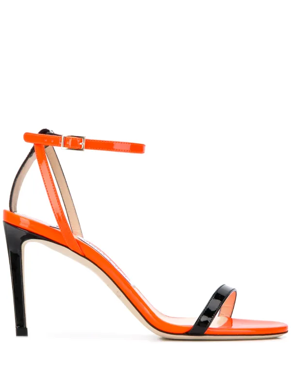 jimmy choo orange sandals
