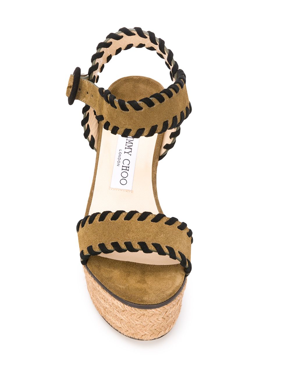 Jimmy Choo Abigail 100mm Wedge Sandals Farfetch