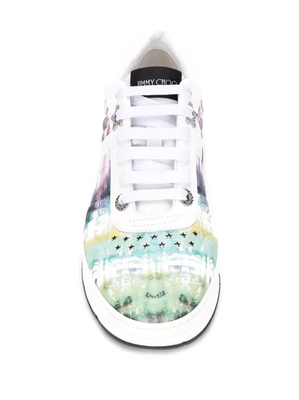 jimmy choo tie dye sneakers