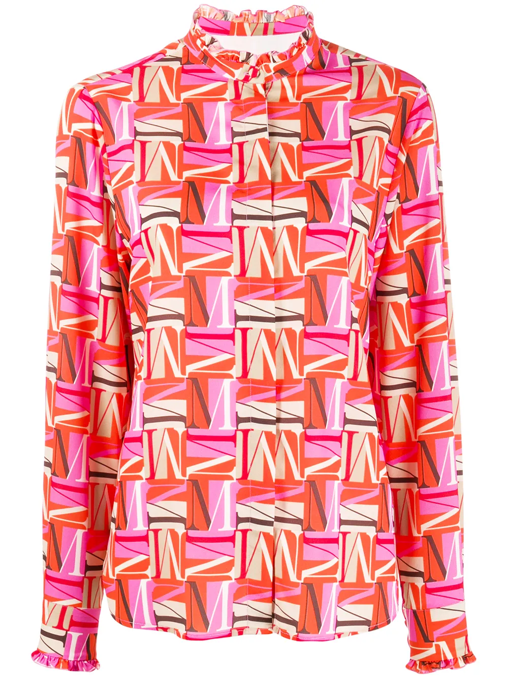 Msgm Letter M Printed Shirt Farfetch