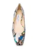 Jimmy Choo حذاء باليرينا بتأثير جلد الثعبان