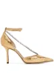 Image 1 of Jimmy Choo Talika 85mm crystal-embellished pumps