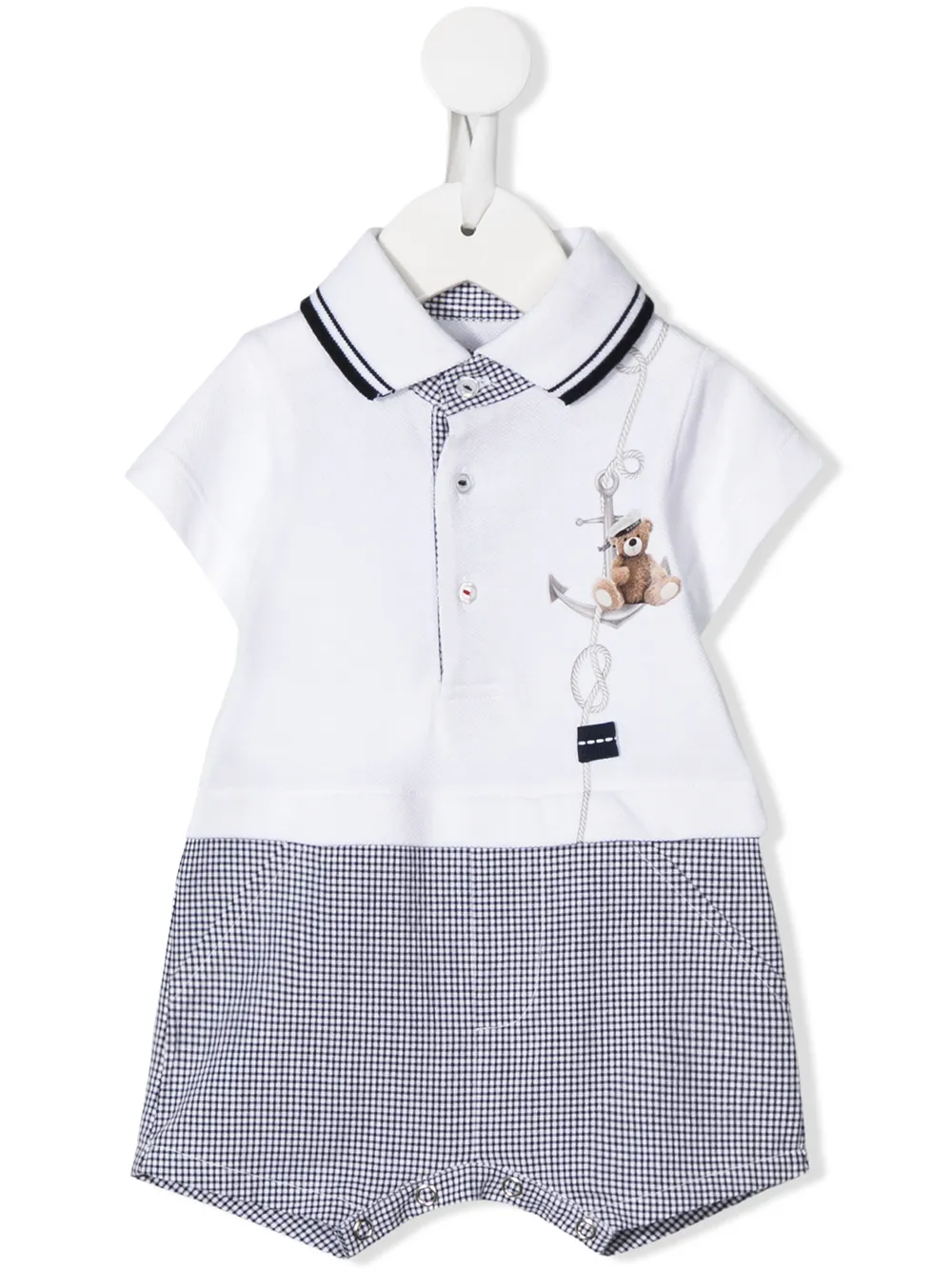 Lapin House ромпер с короткими рукавами и принтом