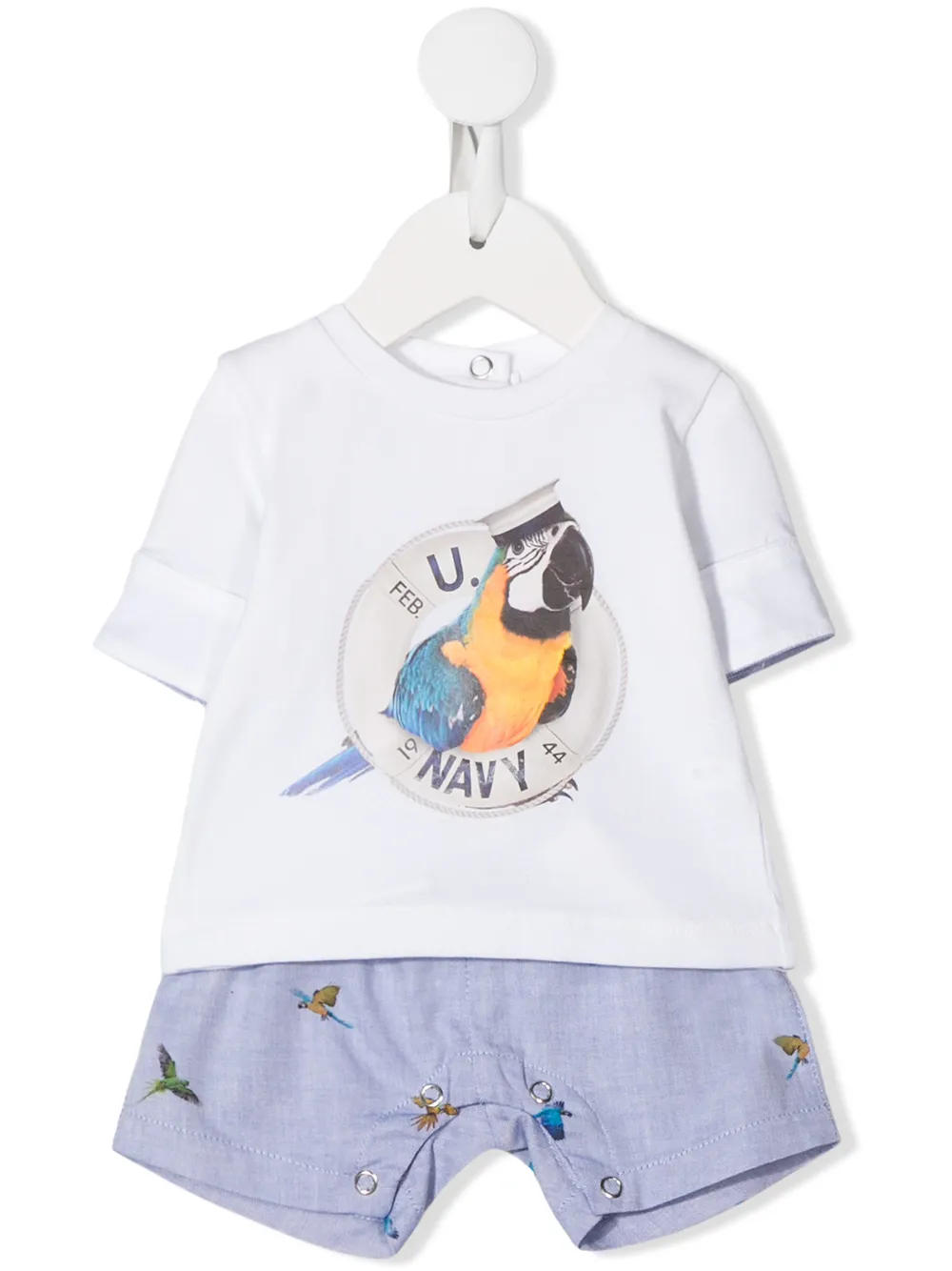 grenouillère imprimée à manches courtes