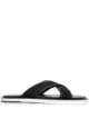 Image 1 of Jimmy Choo logo leather sandals
