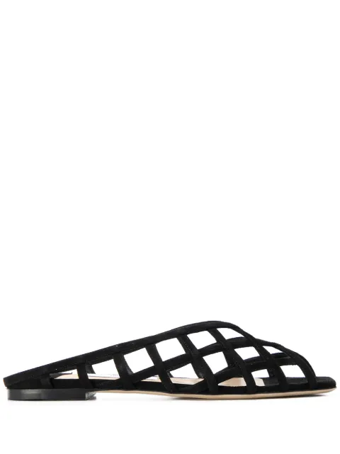 jimmy choo sai flat sandals