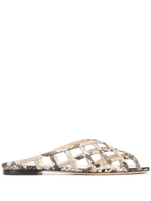 jimmy choo sai flat sandals