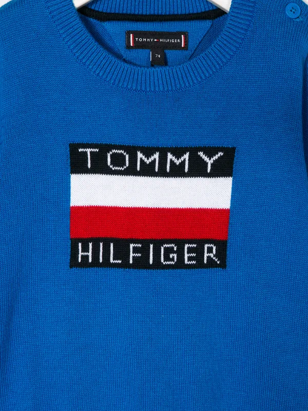 tommy hilfiger baby blue jumper