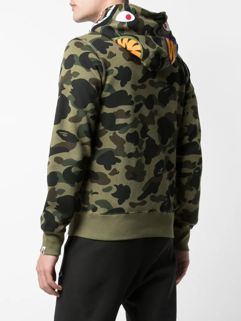 BAPE '1ST CAMO SHARK' KAPUZENJACKE