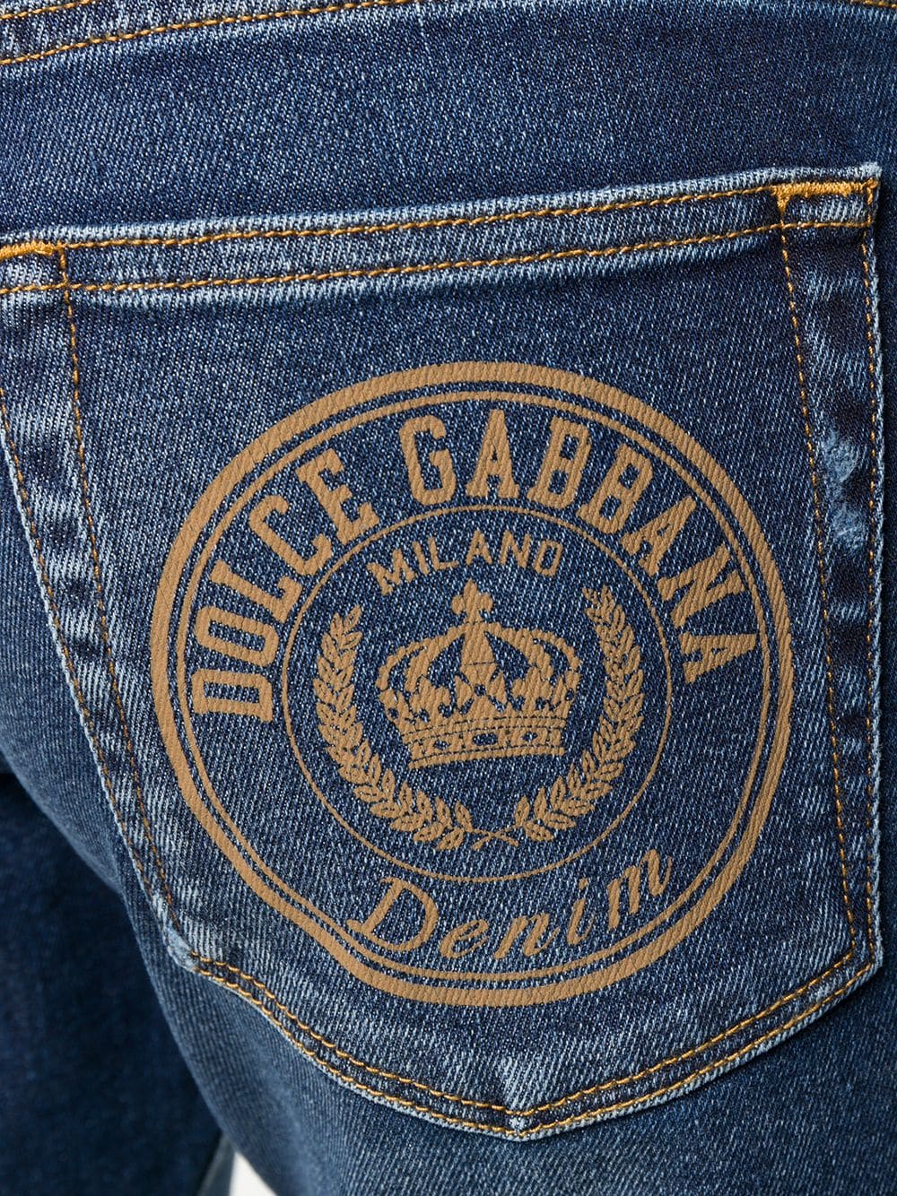 фото Dolce & gabbana джинсы с эффектом потертости