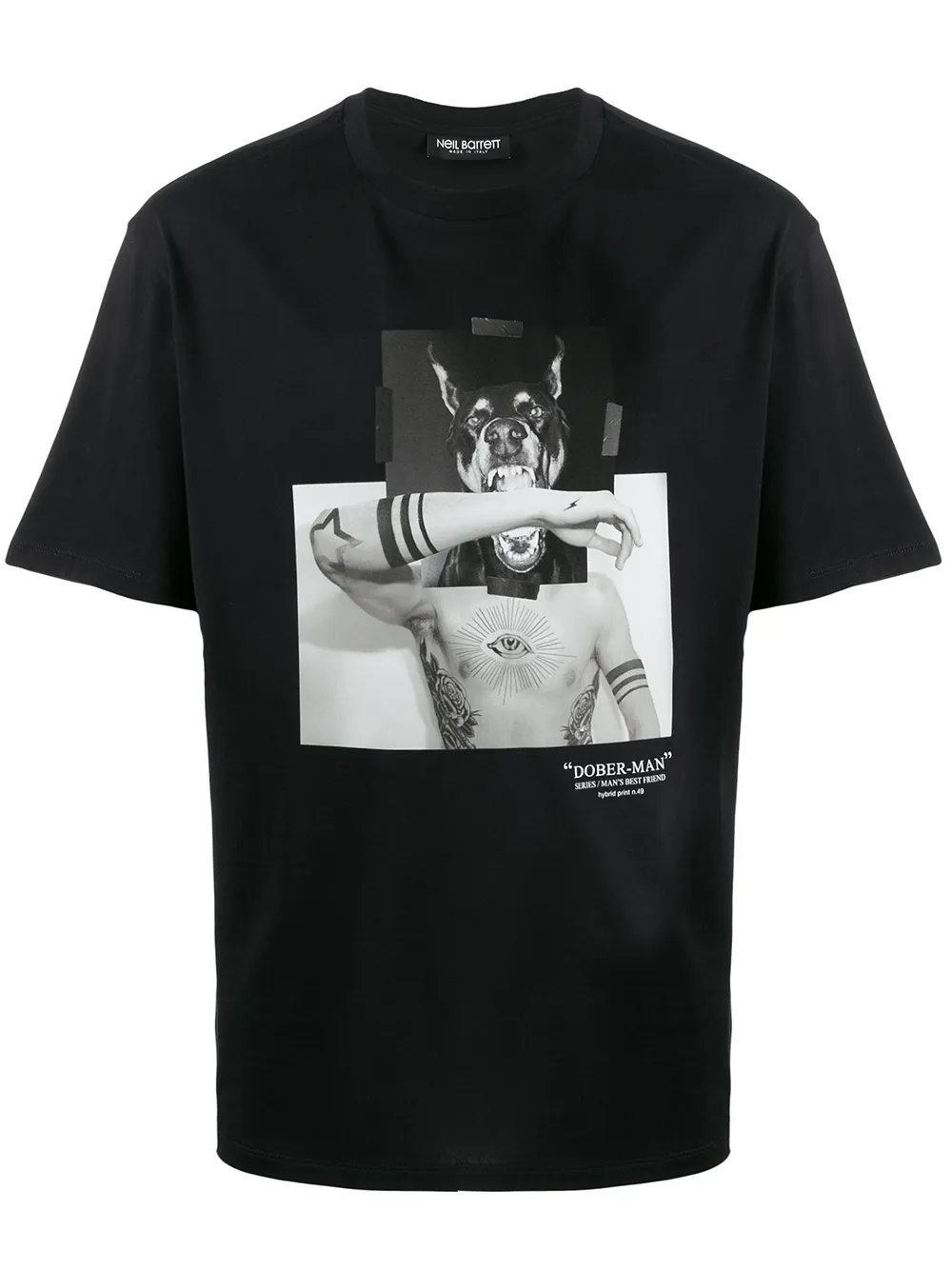 Neil Barrett Doberman T-shirt In Black
