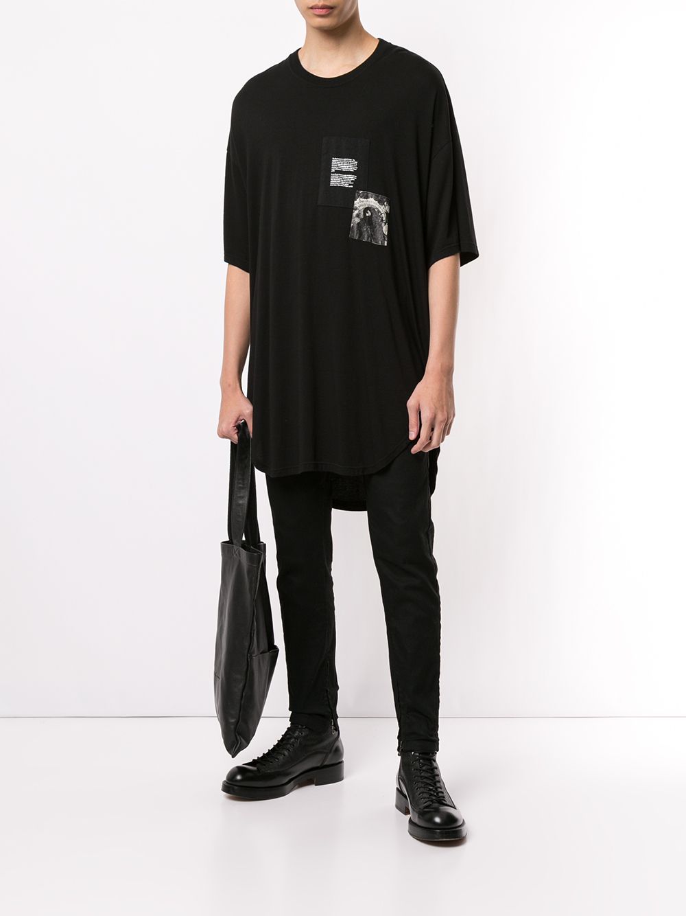 фото Julius patch-work oversized t-shirt