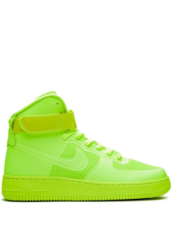 Shop green Nike Air Force 1 high-top 