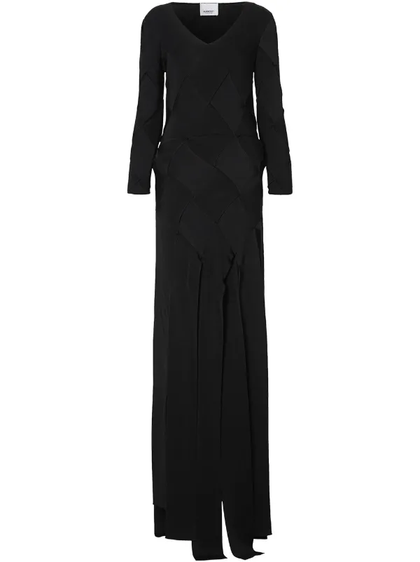 burberry evening dresses Viscose Jersey Dress in Ninebark red - Women