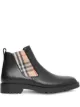 Image 1 of Burberry Vintage Check detail chelsea boots