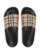 Burberry check print slides