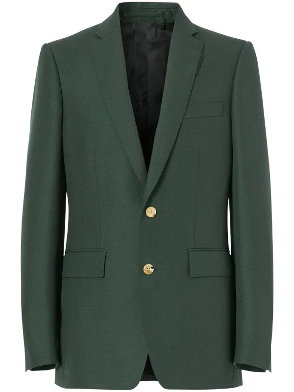 green burberry coat