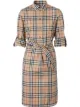 Image 1 of Burberry Vintage check tie-waist shirt dress