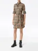 Image 2 of Burberry Vintage check tie-waist shirt dress