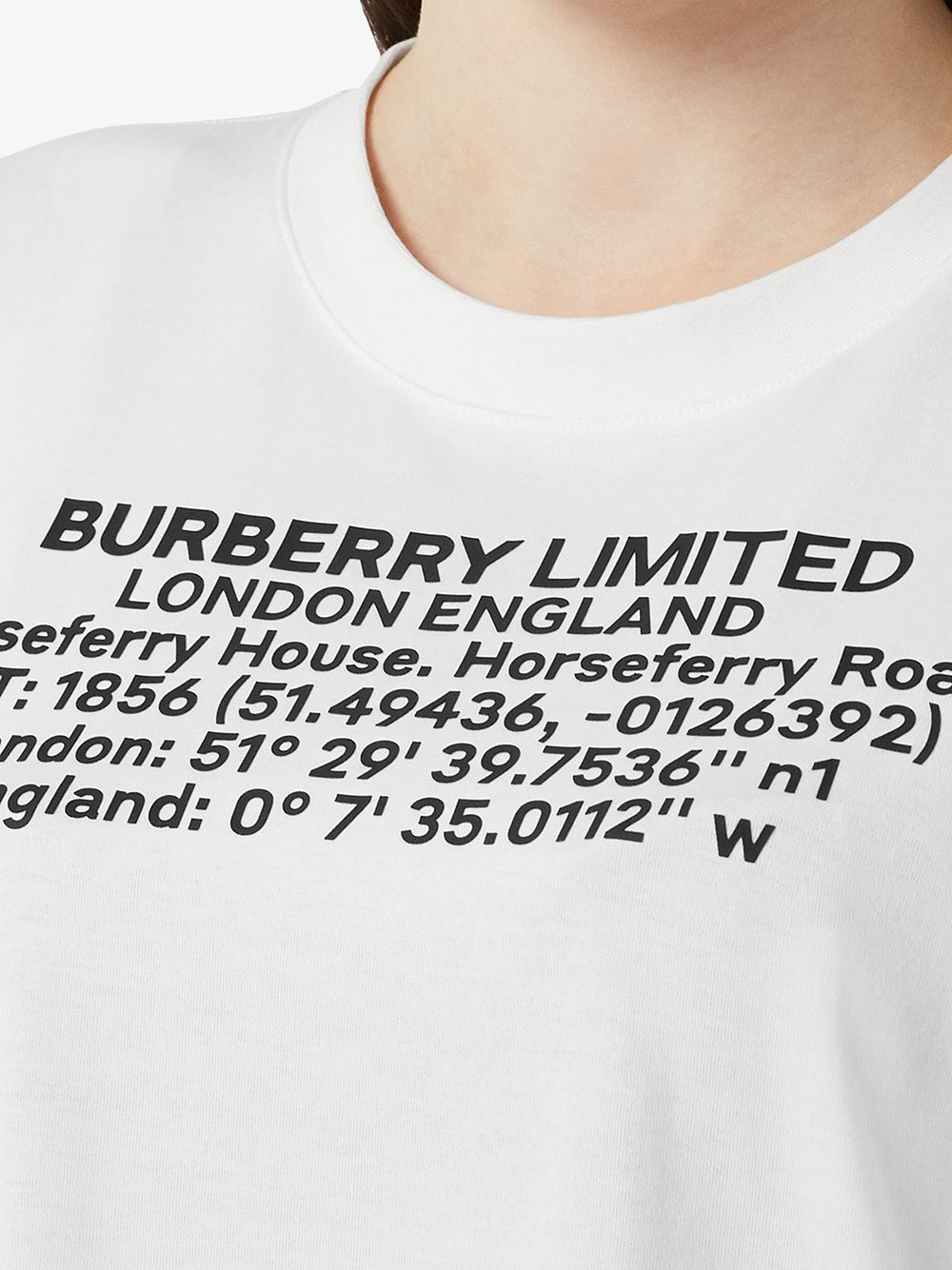 Burberry Text Print T shirt White FARFETCH UK