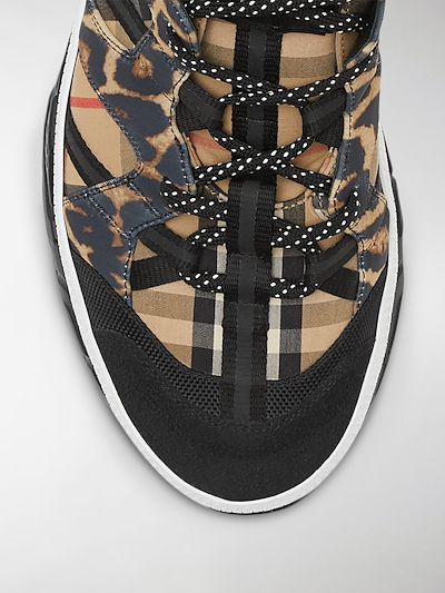 burberry leopard print sneakers