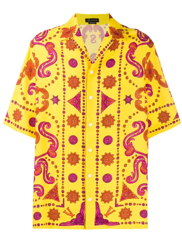 camicia versace maniche corte