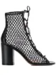 الصورة 1 من Gianvito Rossi بوت كاحل شبك برقبة قصيرة ورباط