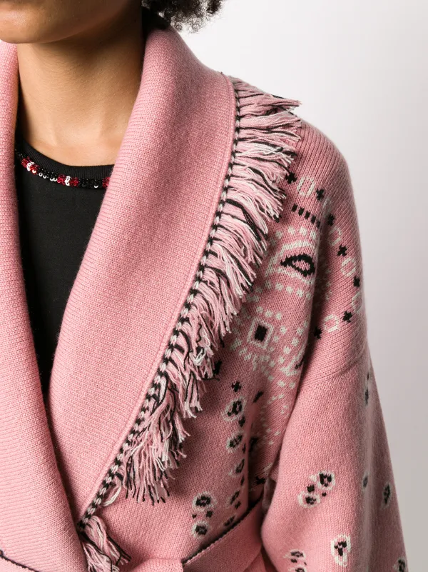 alanui bandana cardigan
