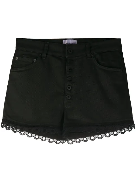 DONDUP denim eyelet shorts