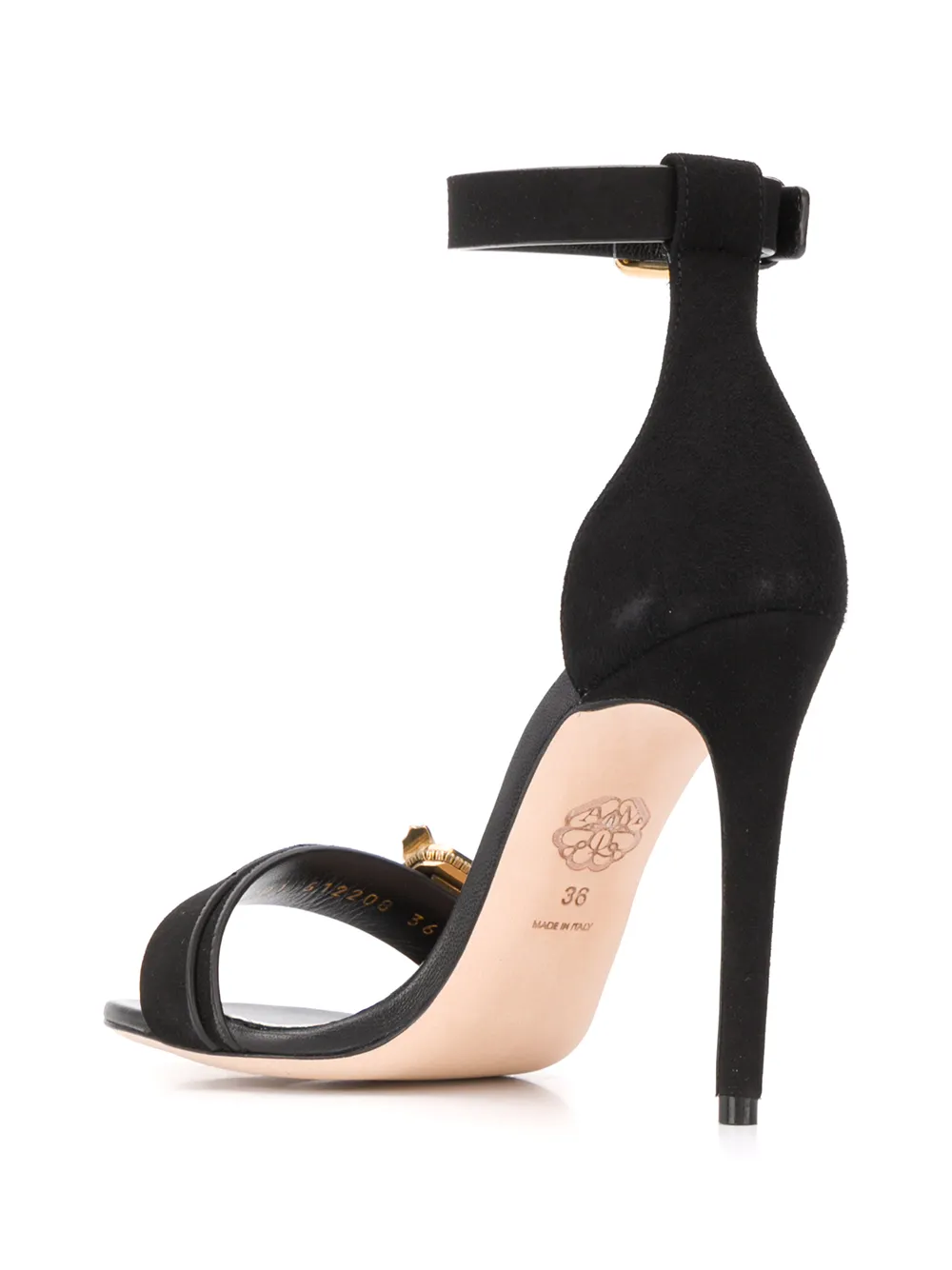 Alexander McQueen Sandalen verfraaid met kristal Zwart