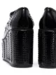 Prada 95mm woven leather platform brogues