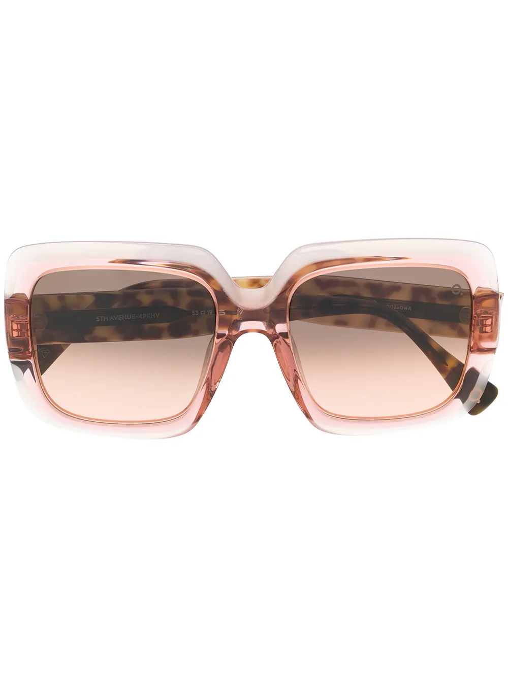 Etnia Barcelona 5th Avenue Square Sunglasses In Braun