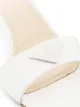 Prada white classic 65 logo leather sandals