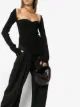 Image 2 of KHAITE Maddy ribbed sweetheart neckline top