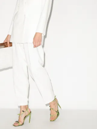 versace antheia leaf sandals