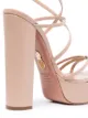 Aquazzura Gin Plateau 140mm leather platform sandals
