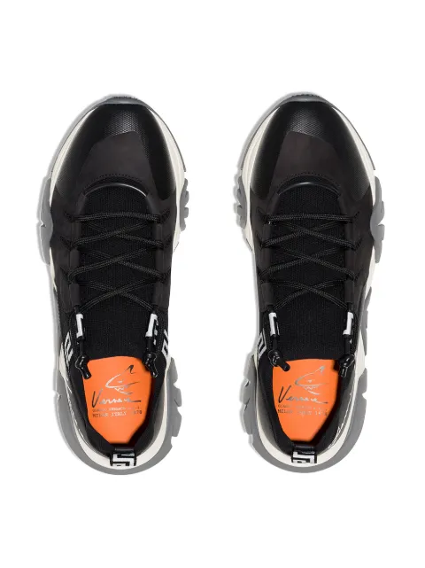 Versace Squalo Knit Trainers White