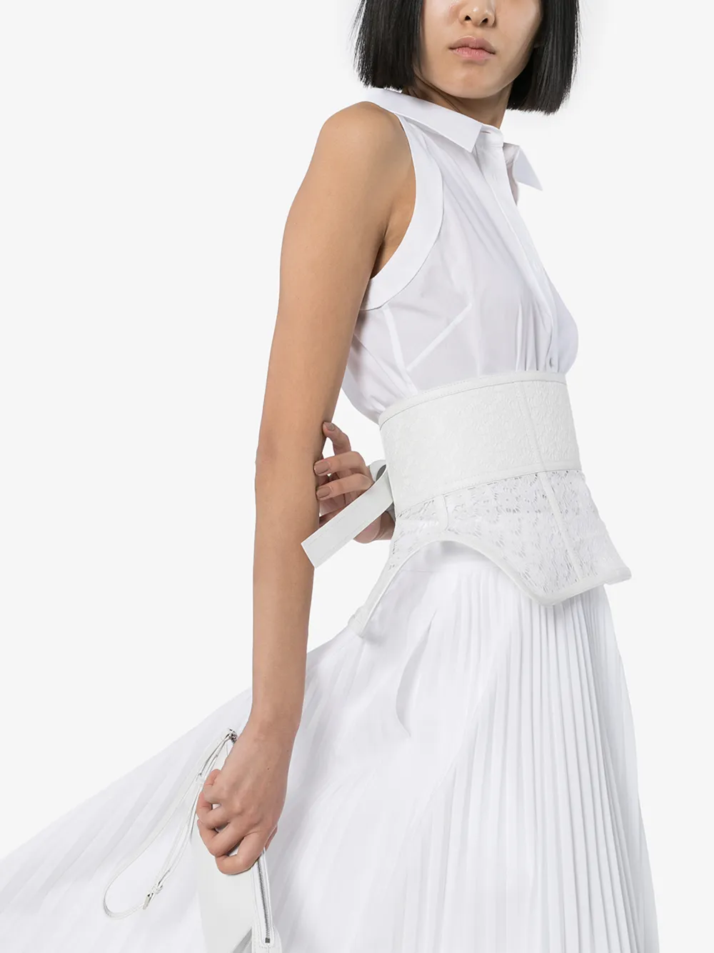 LOEWE LOEWE WHITE OBI LACE BELT,S540244X0514807807