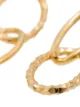 All Blues Ellipse polished and carved gold vermeil earrings