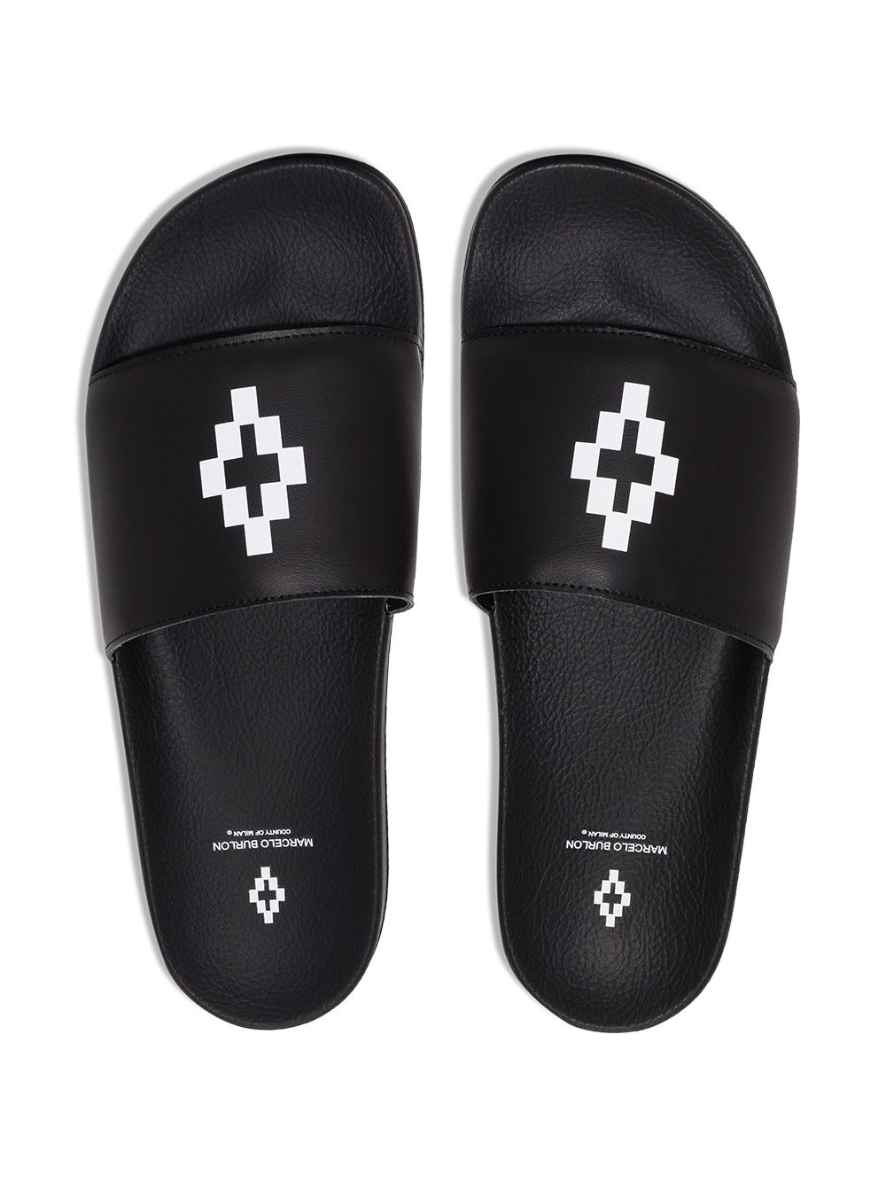 фото Marcelo burlon county of milan logo print slides